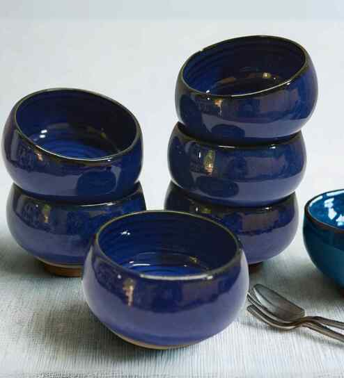(Set of 6) Ocenic 150ml Dinner Bowl (Blue)