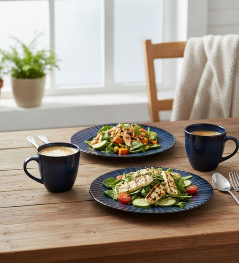(Set of 6) Premium Scratch & Chip Resistant Porcelain Salad Plate