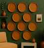 (Set  Of  10 )Terracotta Wallplate 11 Inches