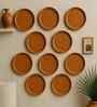 (Set  Of  10 )Terracotta Wallplate 11 Inches