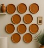 (Set  Of  10 )Terracotta Wallplate 8 Inches