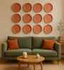 (Set  Of  12 )Terracotta Wallplate 8 Inches