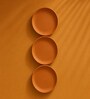 (Set  Of  3 )Terracotta Wallplate 11 Inches