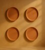 (Set  Of  4 )Terracotta Wallplate 11 Inches