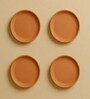 (Set  Of  4 )Terracotta Wallplate 11 Inches