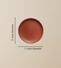 (Set  Of  5 )Terracotta Wallplate 11 Inches
