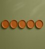 (Set  Of  5 )Terracotta Wallplate 11 Inches