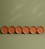 (Set  Of  6 )Terracotta Wallplate 8 Inches