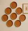 (Set  Of  8 )Terracotta Wallplate 8 Inches