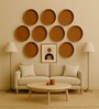 (Set  Of  9 )Terracotta Wallplate 8 Inches