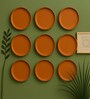 (Set  Of  9 )Terracotta Wallplate 8 Inches