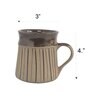 Clay Canoe Brown Ceramic 150 ml Coffee Mug