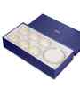 (Set of 12) Pixel- Solace Fine Porcelain Tea Cups & Saucer Set