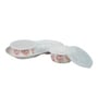 (Set of 2 ) 300ml Melamine Airtight Serving Bowl with Tray (White)