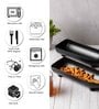 (Set of 2 ) Bottle Shaped Melamine Appetizer Platter (Black)