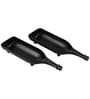 (Set of 2 ) Bottle Shaped Melamine Appetizer Platter (Black)