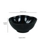 (Set of 2 ) Leaf Melamine Appetizer Platter with Dip Bowls (Black)