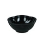 (Set of 2 ) Leaf Melamine Appetizer Platter with Dip Bowls (Black)