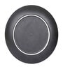 (Set of 2) 10 Inch Handmade Solid Ceramic Dining Plate (Black)