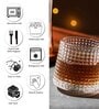 (Set of 2) 180ml Rotating Bricked Shaped Whiskey Glass