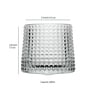 (Set of 2) 180ml Rotating Bricked Shaped Whiskey Glass