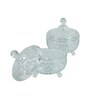 (Set of 2) 200ml Bricked Shaped Glass Dinner Bowl