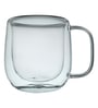 (Set of 2) 220ml Double Wall Glass Coffee Mug
