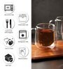 (Set of 2) 220ml Double Wall Glass Coffee Mug