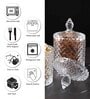 (Set of 2) 230ml Brick Shaped Glass Jar Container with Lid