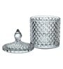 (Set of 2) 230ml Brick Shaped Glass Jar Container with Lid
