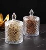 (Set of 2) 230ml Brick Shaped Glass Jar Container with Lid