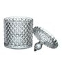 (Set of 2) 230ml Brick Shaped Glass Jar Container with Lid