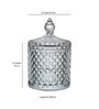 (Set of 2) 230ml Brick Shaped Glass Jar Container with Lid
