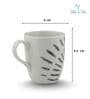 (Set of 2) 250 ml Porcelain Mug (Blue)