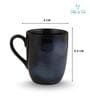 (Set of 2) 250 ml Porcelain Mug (Blue)