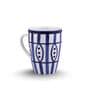 (Set of 2) 250 ml Porcelain Mug (Blue & White)