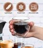 (Set of 2) 250ml Double Wall Insulated Glass Coffee Tumbler