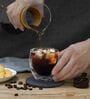 (Set of 2) 250ml Double Wall Insulated Glass Coffee Tumbler
