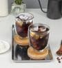 (Set of 2) 250ml Double Wall Insulated Glass Coffee Tumbler