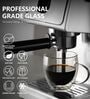 (Set of 2) 250ml Double Wall Insulated Glass Coffee Tumbler with Handle