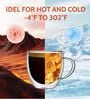 (Set of 2) 250ml Double Wall Insulated Glass Coffee Tumbler with Handle