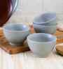 (Set of 2) 300 ml Matte Finish Ceramic Soup Bowl (Grey)