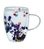 (Set of 2) 300ml Flower Filled Double Wall Coffee Mug
