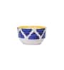 (Set of 2) 350ml Umrao Pattern Ceramic Soup Bowl with Spoon (Blue)