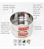 (set of 2) 600ml Stainless Steel Round Cooker Dabba