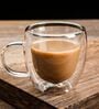 (Set of 2) 80ml Double Wall Insulated Heat-Resistant Glass Coffee Tumbler