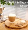 (Set of 2) 80ml Double Wall Insulated Heat-Resistant Glass Coffee Tumbler