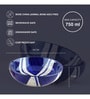 (Set Of 2) Blue Splash Snack Bowl (Black & White)