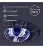 (Set Of 2) Blue Splash Snack Bowl (Black & White)