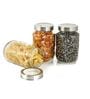 (Set of 2) Classic Collection See Through Lid Glass Storage Jars